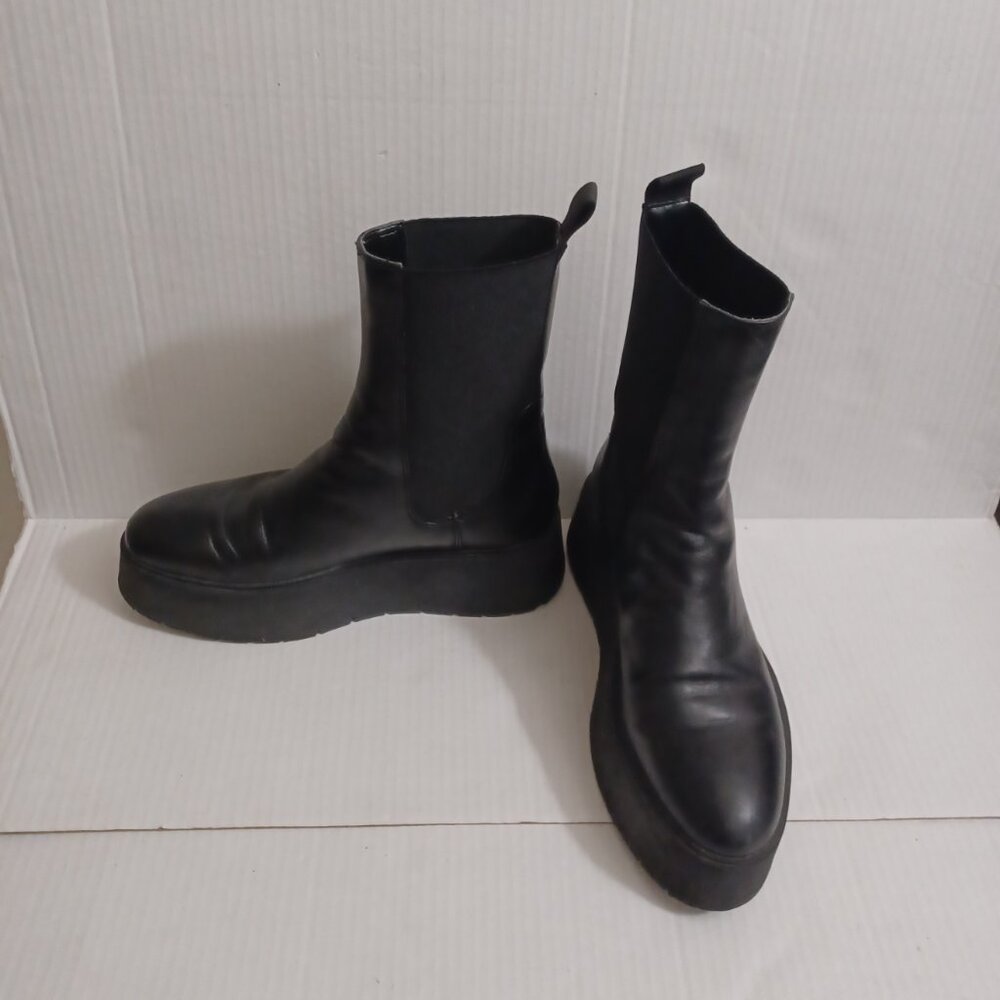 ZARA CHUNKY PLATFORM ANKLE BOOTS - GOTH GRUNGE STYLE - Picture 7 of 13